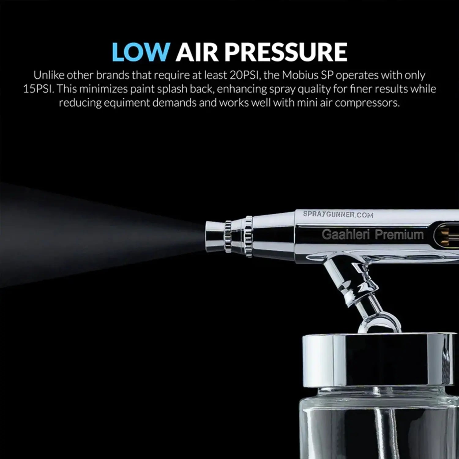 GAAHLERI Premium Series GHPM-Mobius SP 0.3 & 0.5 mm Airbrush Gaahleri