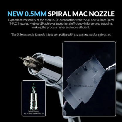 GAAHLERI Premium Series GHPM-Mobius SP 0.3 & 0.5 mm Airbrush Gaahleri