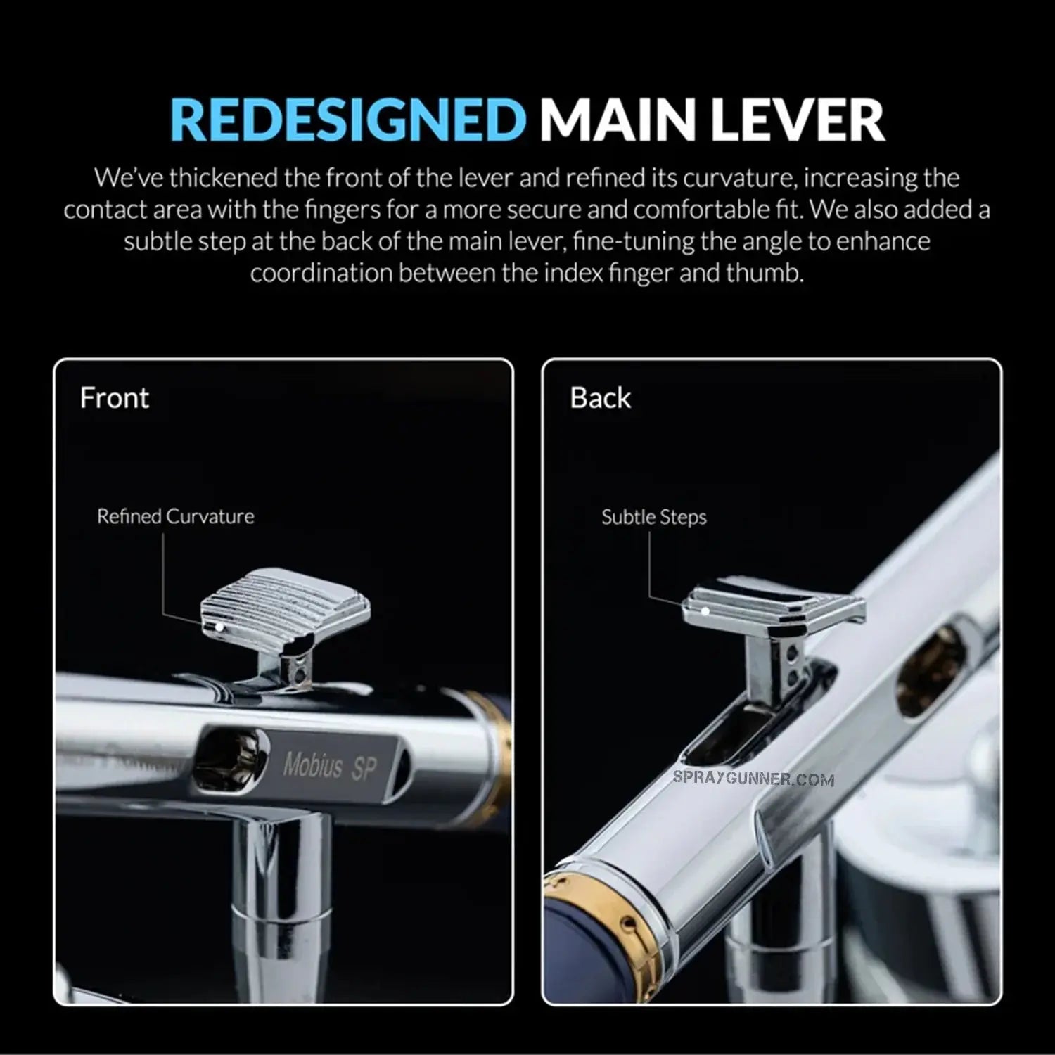 GAAHLERI Premium Series GHPM-Mobius SP 0.3 & 0.5 mm Airbrush Gaahleri