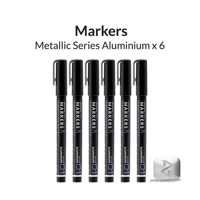 GAAHLERI Metallic Series Markers X6 Aluminium Gaahleri