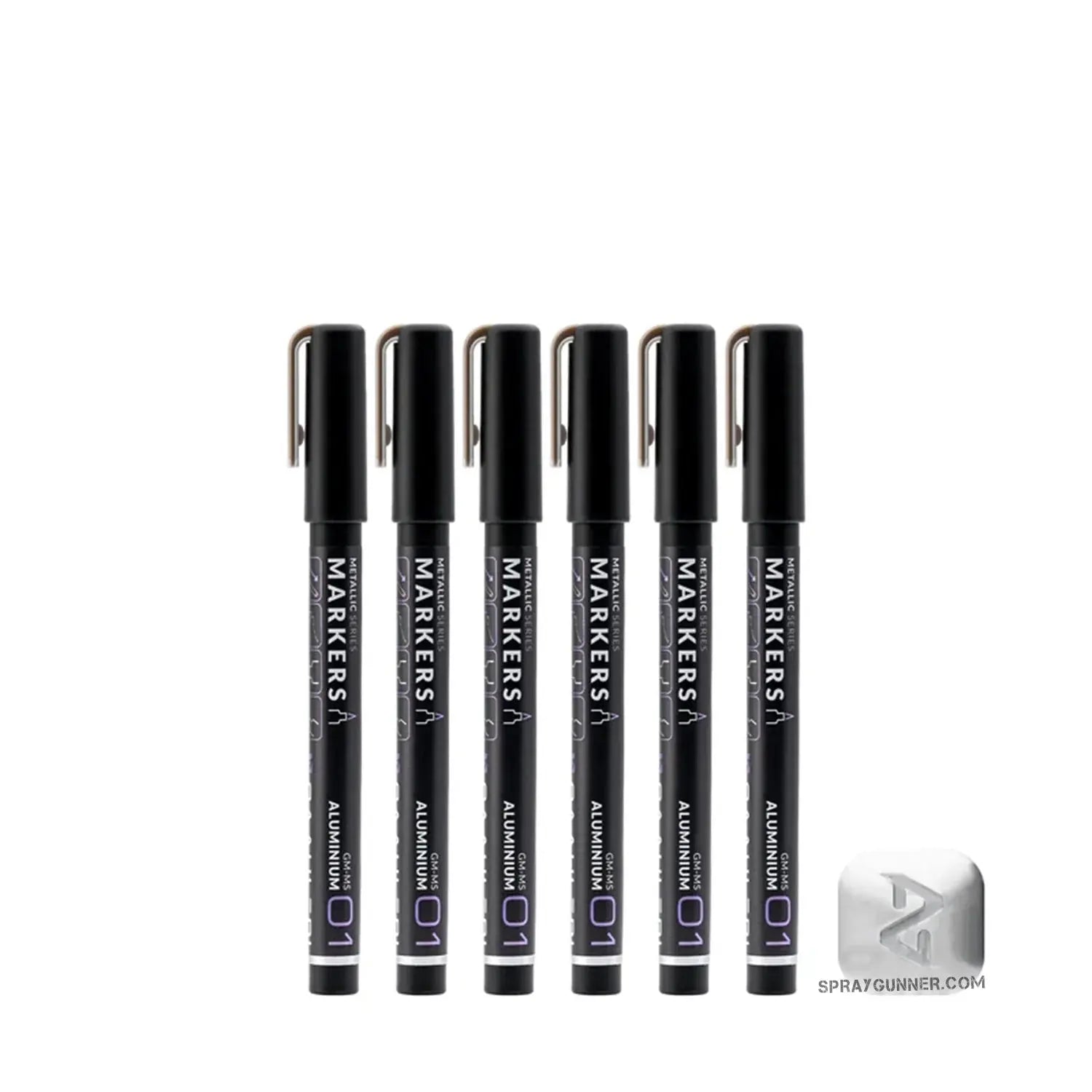 GAAHLERI Metallic Series Markers X6 Aluminium Gaahleri