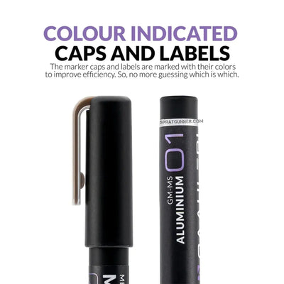 GAAHLERI Metallic Series Markers X6 Aluminium Gaahleri
