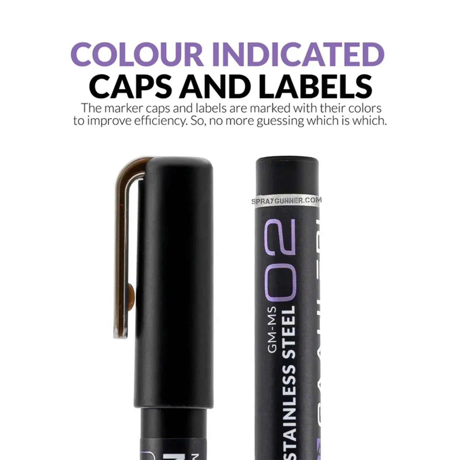 GAAHLERI Metallic Series Markers X6 Stainless Steel Gaahleri