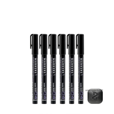 GAAHLERI Metallic Series Markers X6 Dark Iron Gaahleri
