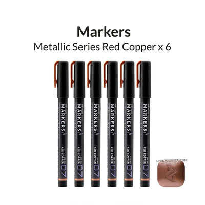 GAAHLERI Metallic Series Markers X6 Red Copper Gaahleri