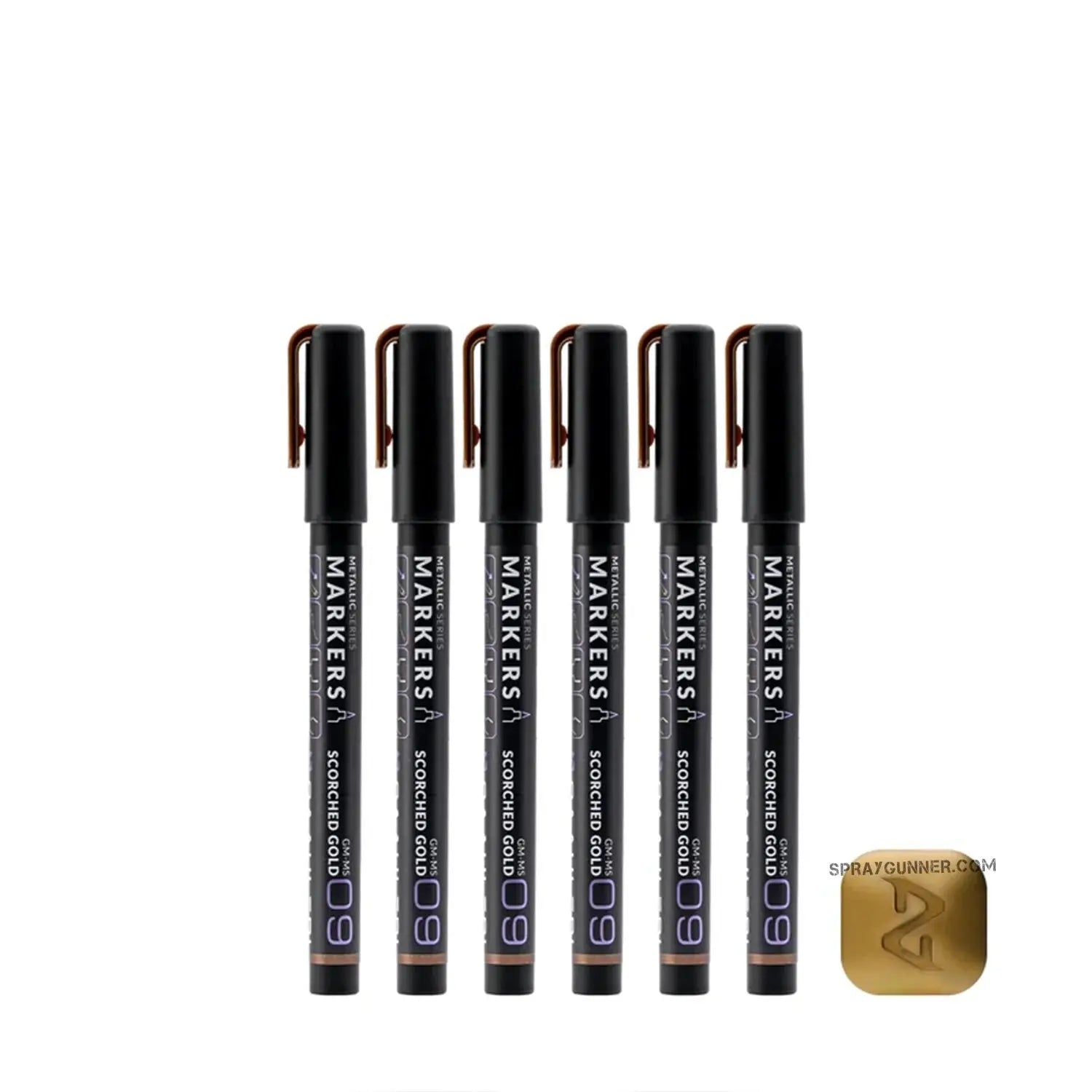 GAAHLERI Metallic Series Markers X6 Scorched Gold Gaahleri