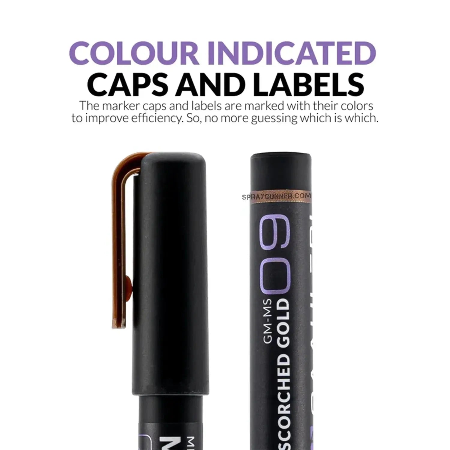 GAAHLERI Metallic Series Markers X6 Scorched Gold Gaahleri