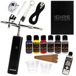 Beginner Cordless Airbrush Kit with Compressor & Acrylic Airbrush Paints by NO-NAME Brand - SprayGunner