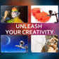 Beginner Cordless Airbrush Kit with Compressor & Acrylic Airbrush Paints by NO-NAME Brand - SprayGunner