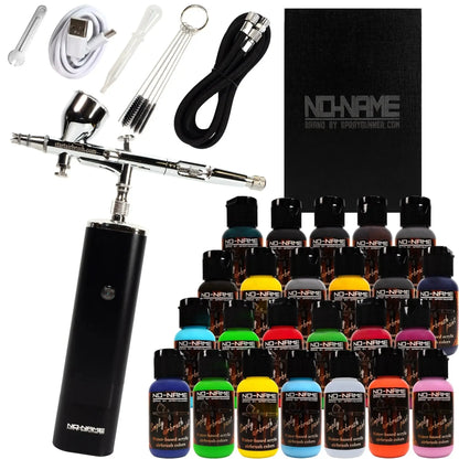 Beginner Cordless Airbrush Kit with Compressor & Acrylic Airbrush Paints by NO-NAME Brand NO-NAME brand