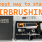 Cordless airbrush battery powered compressor with airbrush kit NO-NAME brand