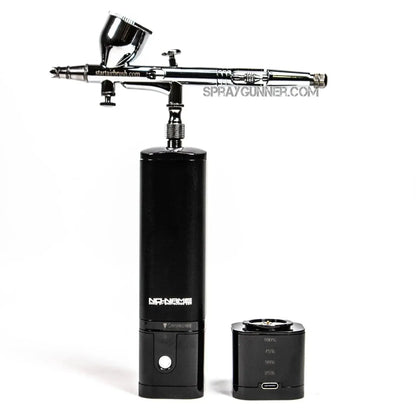 Barber airbrush cordless battery powered compressor with airbrush kit for barbers - SprayGunner