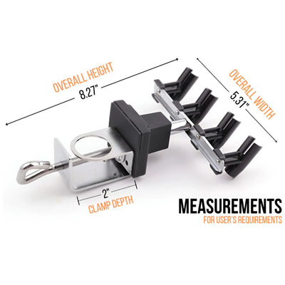Clamp Style Four Airbrush Holder by NO-NAME Brand (NN-BD15B)