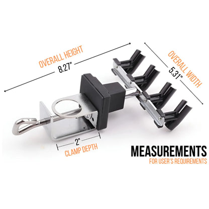Clamp Style Four Airbrush Holder by NO-NAME Brand (NN-BD15B)