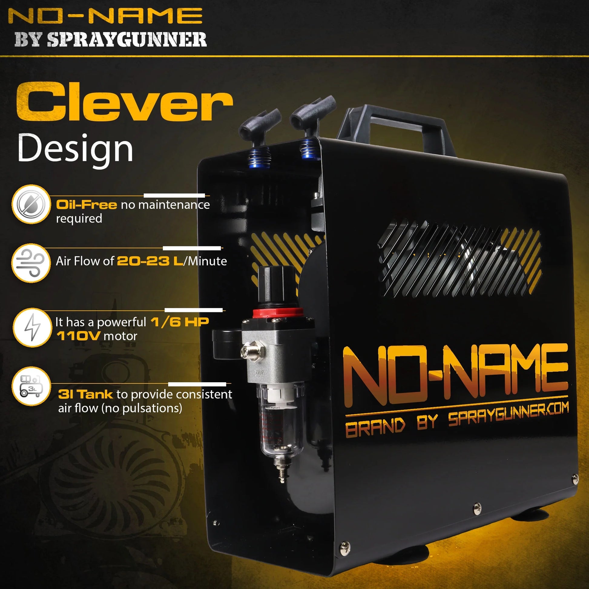 Master Blaster Airbrush Compressor by NO-NAME Brand - SprayGunner