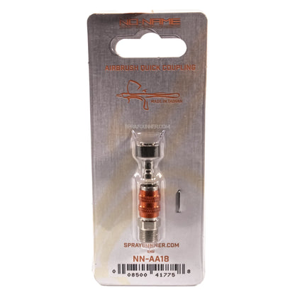 Stainless steel Airbrush Quick Coupling Set Signature by NO-NAME, designed for professional airbrush setups.
