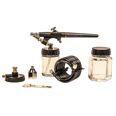 NO-NAME Brand Single Action External Mix Spray Gun Set with 0.8 mm tip, perfect for hobbyists and DIY artists