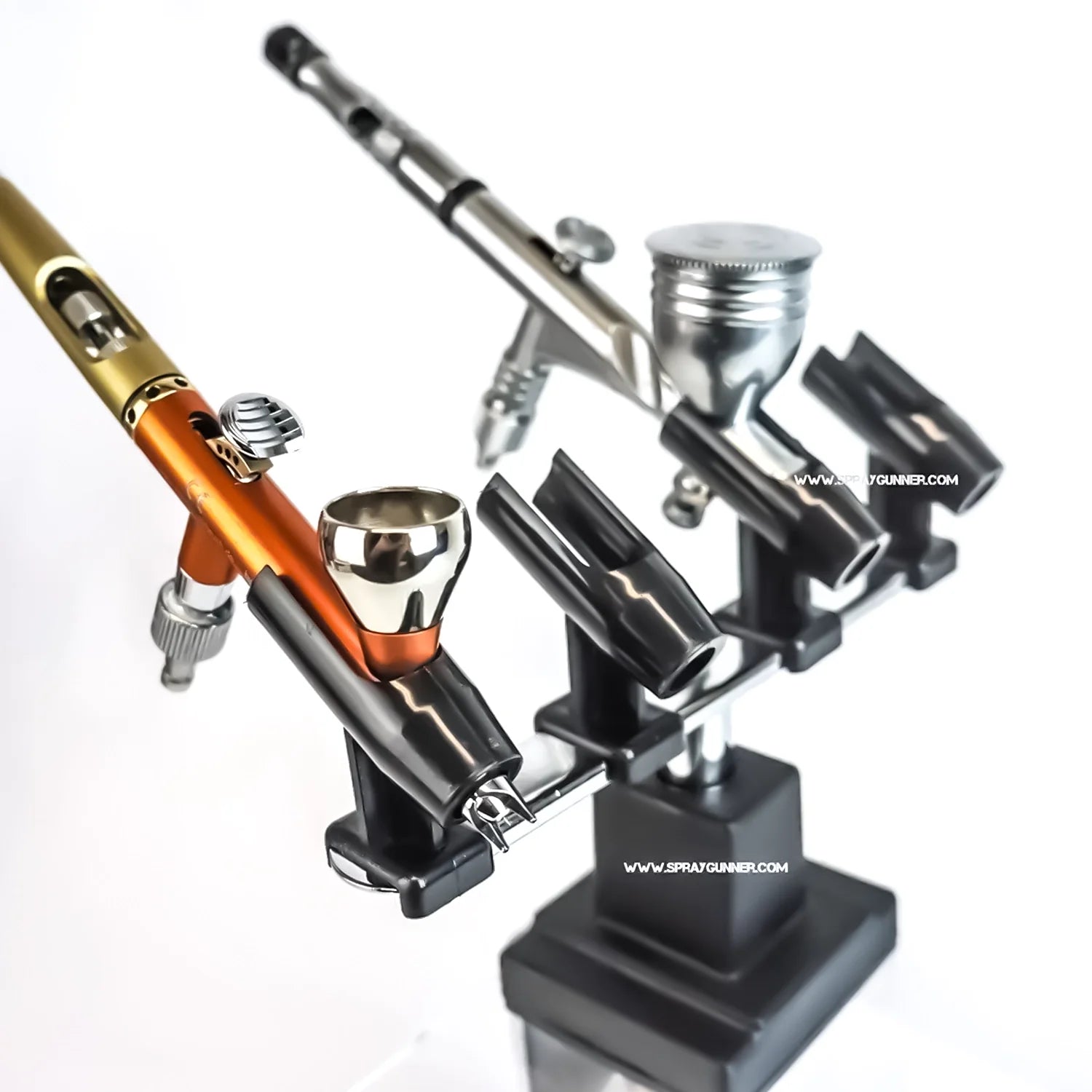 Clamp Style Four Airbrush Holder by NO-NAME Brand (NN-BD15B) - SprayGunner