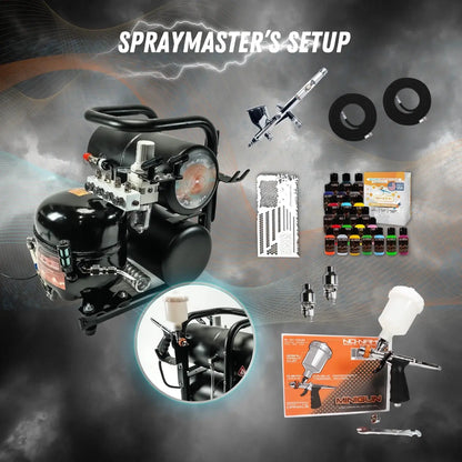 Silent Storm Airbrush Compressor by NO-NAME – Ultra-Quiet & Powerful NO-NAME brand