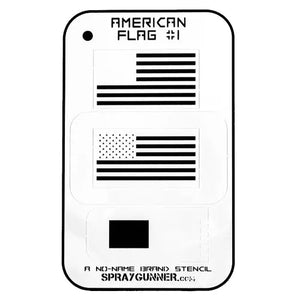 NO-NAME Brand American Flag Stencils NO-NAME brand