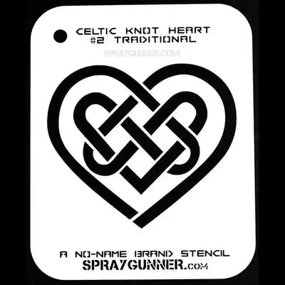 NO-NAME Brand Celtic Heart Stencils Full Set (All Sizes) NO-NAME brand