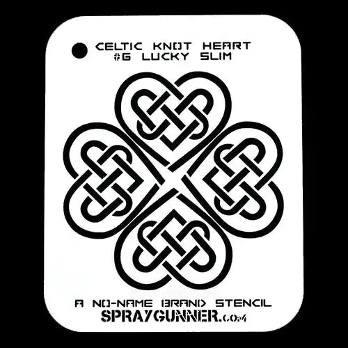 NO-NAME Brand Celtic Heart Stencils (Large) NO-NAME brand