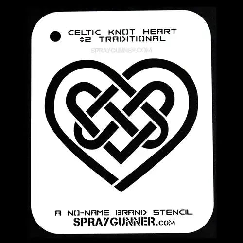 NO-NAME Brand Celtic Heart Stencils (Large) NO-NAME brand