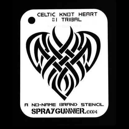 NO-NAME Brand Celtic Heart Stencils (Medium) NO-NAME brand
