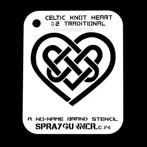 NO-NAME Brand Celtic Heart Stencils (Medium) NO-NAME brand