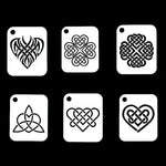 NO-NAME Brand Celtic Heart Stencils (Small) NO-NAME brand