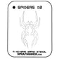 NO-NAME Brand Spiders Stencil #2 NO-NAME brand