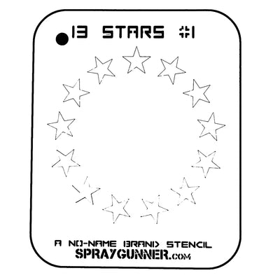 NO-NAME Brand Thirteen Stars Stencil #1 NO-NAME brand