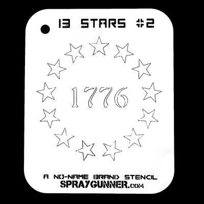 NO-NAME Brand Thirteen Stars Stencil #2 NO-NAME brand