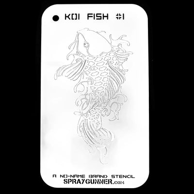 NO-NAME Brand Koi Fish Stencil #1 NO-NAME brand