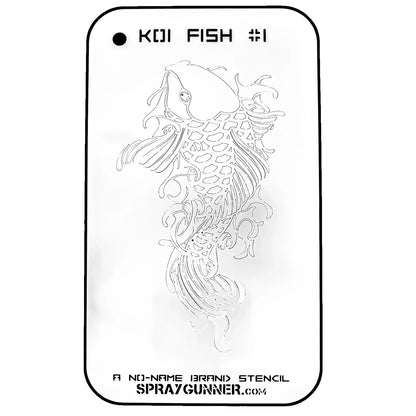 NO-NAME Brand Koi Fish Stencil #1 NO-NAME brand