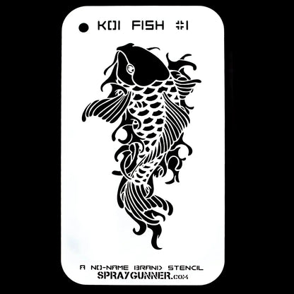 NO-NAME Brand Koi Fish Stencil #1 NO-NAME brand
