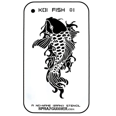 NO-NAME Brand Koi Fish Stencil #1 NO-NAME brand