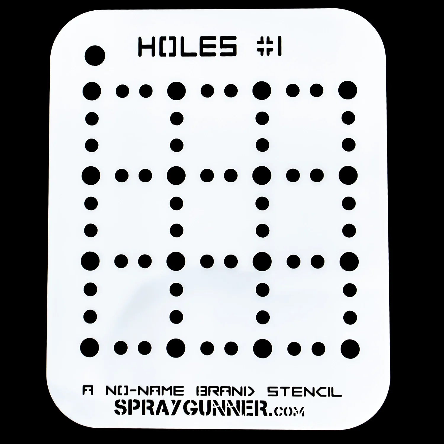 NO-NAME Brand Holes Stencil #1 - SprayGunner