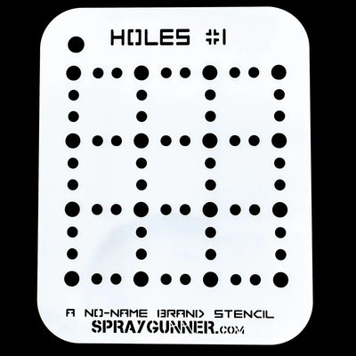 Startairbrush, NO-NAME Brand Holes Stencil #1