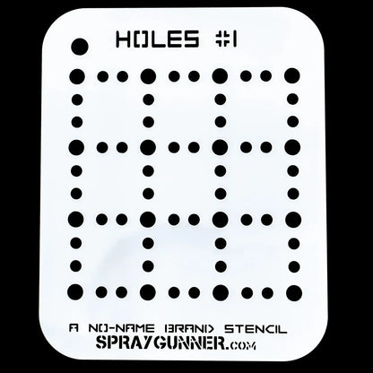 Startairbrush, NO-NAME Brand Holes Stencil #1