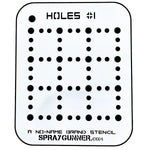 NO-NAME Brand Holes Stencil #1 - SprayGunner