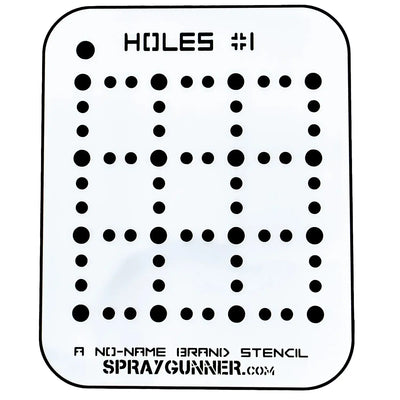 NO-NAME Brand Holes Stencil #1 - Startairbrush
