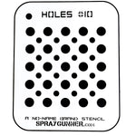 NO-NAME Brand Holes Stencil #10 - SprayGunner