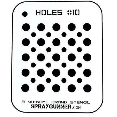 NO-NAME Brand Holes Stencil #10 - start-airbrush