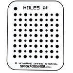 NO-NAME Brand Holes Stencil #11 - SprayGunner