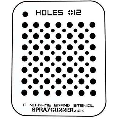 NO-NAME Brand Holes Stencil #12 - start-airbrush