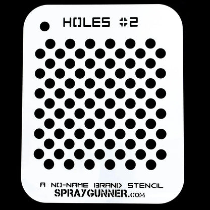 Startairbrush, NO-NAME Brand Holes Stencil #2