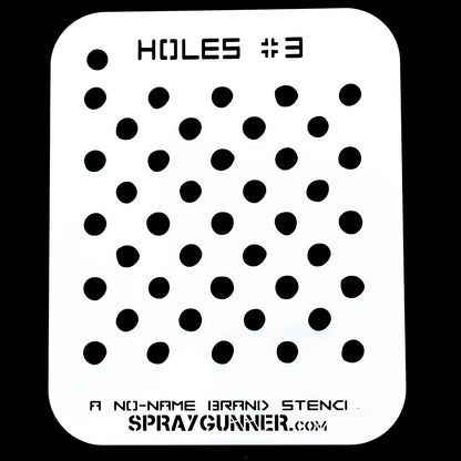 start-airbrush, NO-NAME Brand Holes Stencil #3