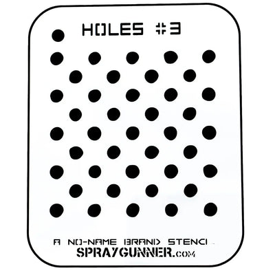 NO-NAME Brand Holes Stencil #3 - start-airbrush