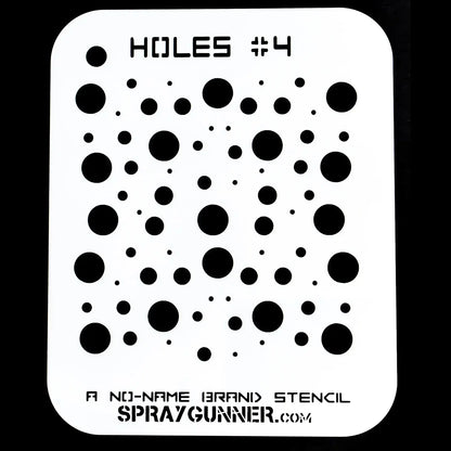 startairbrush, NO-NAME Brand Holes Stencil #4